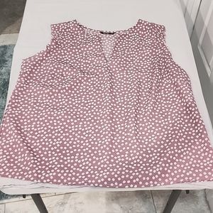 Pink & white floral blouse